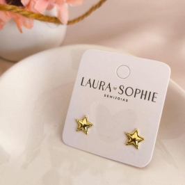 BRINCO ESTRELA COM DETALHES NAS BORDAS BRINCO ESTRELA COM DETALHES NAS BORDAS