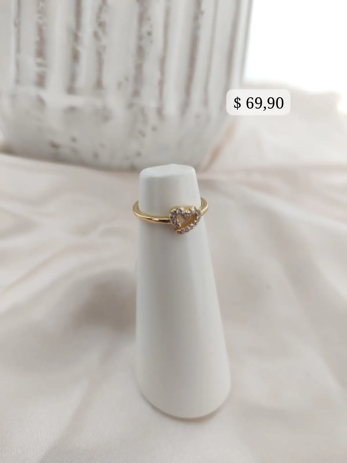 ANEL FALANGE CORAÇÃO VAZADO CRAVEJADO ZIRCONIA