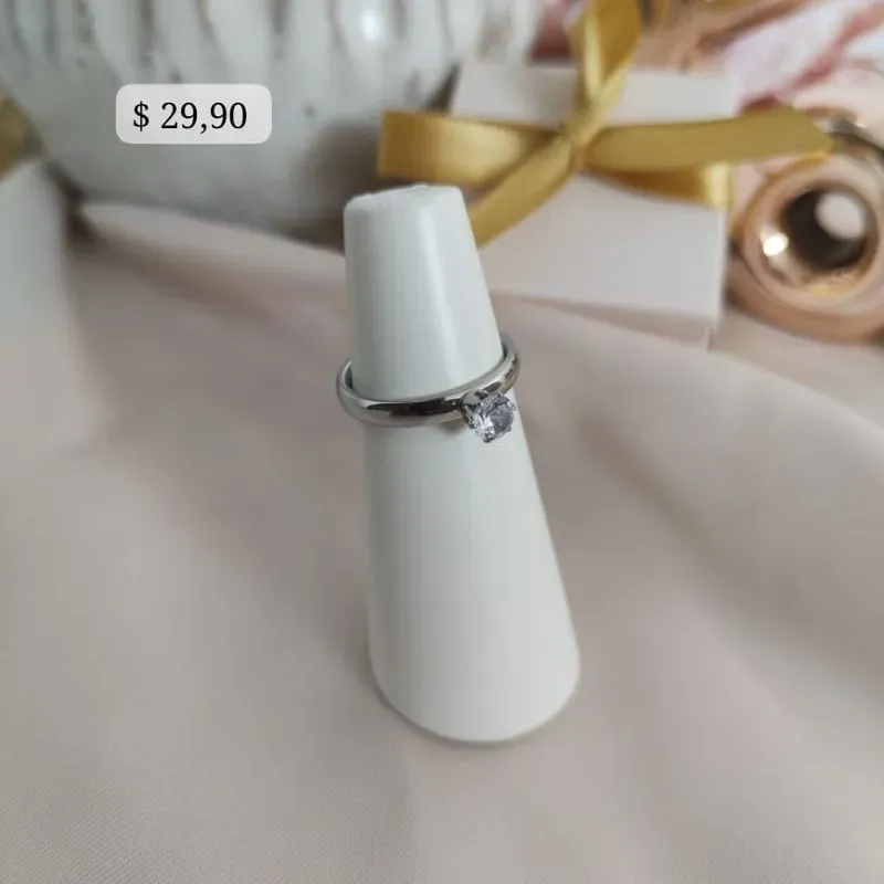 ANEL APARADOR SOLITARIO EM AÇO INOX 3MM