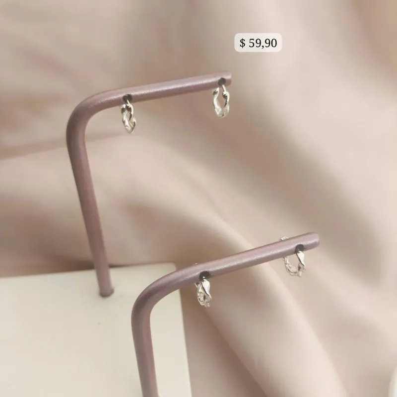 ARGOLA DUPLA TORCIDA TAM G,M  B. PRATA 925 TAM G ARGOLA DUPLA TORCIDA TAM G,M  B. PRATA 925 TAM G