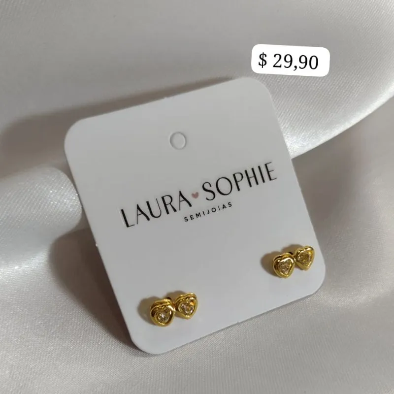 BRINCO 2 CORAÇÕES COM PERDAS DE ZIRCONIA BRINCO 2 CORAÇÕES COM PERDAS DE ZIRCONIA