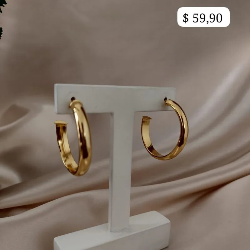 BRINCO ARGOLA ESPESSURA 5MM TAMANHO 32MM