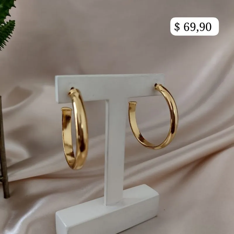 BRINCO ARGOLA ESPESSURA 5MM TAMANHO 39MM