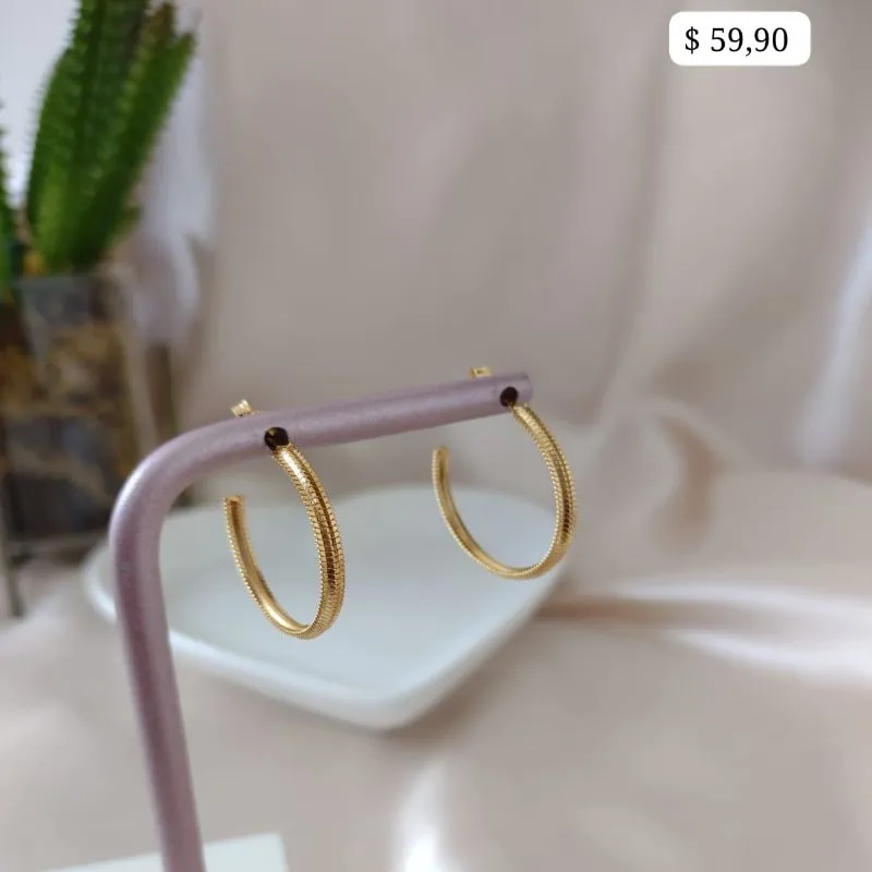 BRINCO ARGOLA FOSCA 25MM