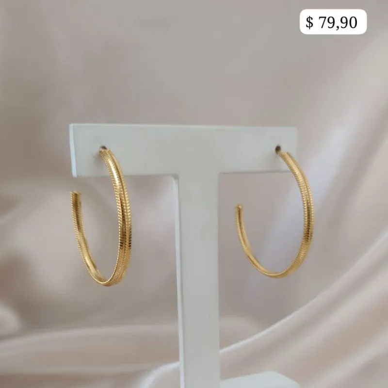 BRINCO ARGOLA FOSCA 33MM