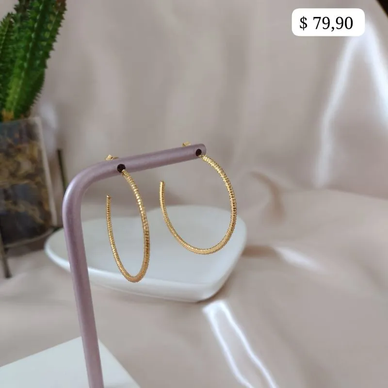 BRINCO ARGOLA FOSCA 40MM BRINCO ARGOLA FOSCA 40MM