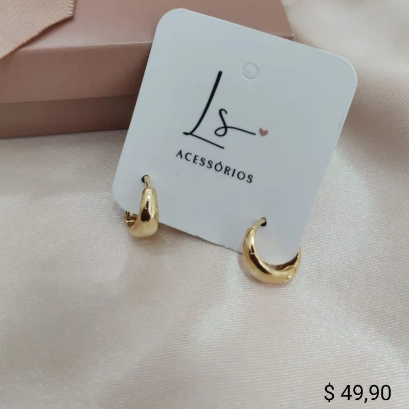 BRINCO ARGOLA GOTA 12 MM BRINCO ARGOLA GOTA 12 MM