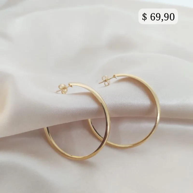 BRINCO ARGOLA LISA BOLEADA OCA BRINCO ARGOLA LISA BOLEADA OCA