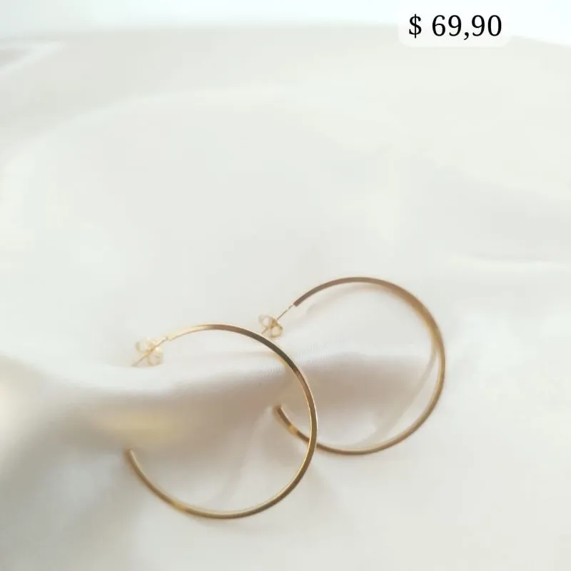 BRINCO ARGOLA LISA CHATADA