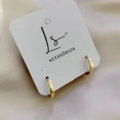BRINCO ARGOLA QUADRADA 12MM