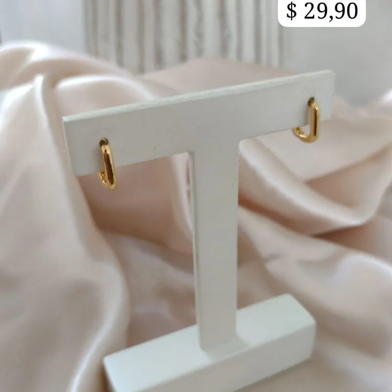 BRINCO ARGOLA RETANGULAR BRINCO ARGOLA RETANGULAR