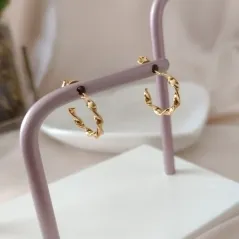 BRINCO ARGOLA TORCIDA LISA 15MM