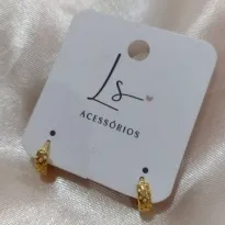 BRINCO ARGOLA VAZADA MINI FUROS BRINCO ARGOLA VAZADA MINI FUROS