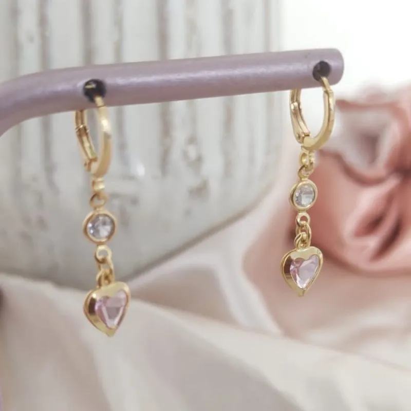 BRINCO ARTICULADOR COM PONTO DE LUZ E CORAÇÃO ROSA BRINCO ARTICULADOR COM PONTO DE LUZ E CORAÇÃO ROSA