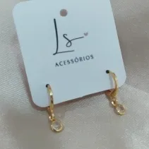 BRINCO ARTICULADOR PEDRA ZIRCONIA 4MM BRINCO ARTICULADOR PEDRA ZIRCONIA 4MM