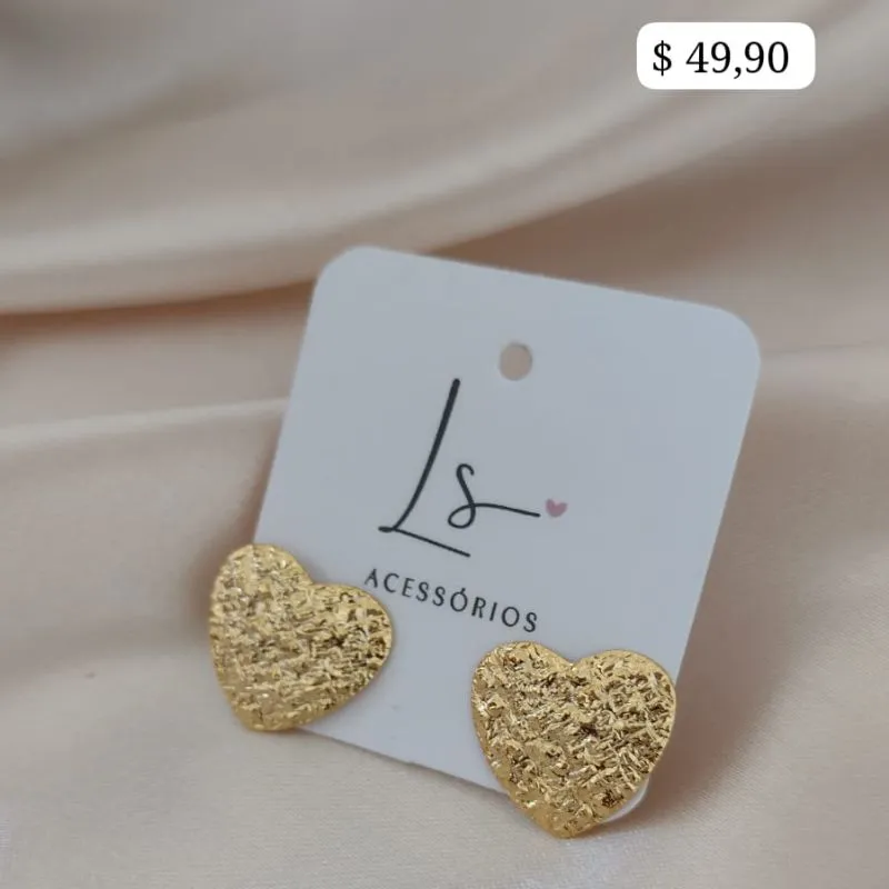 BRINCO CORAÇÃO CRAQUELADO 18MM