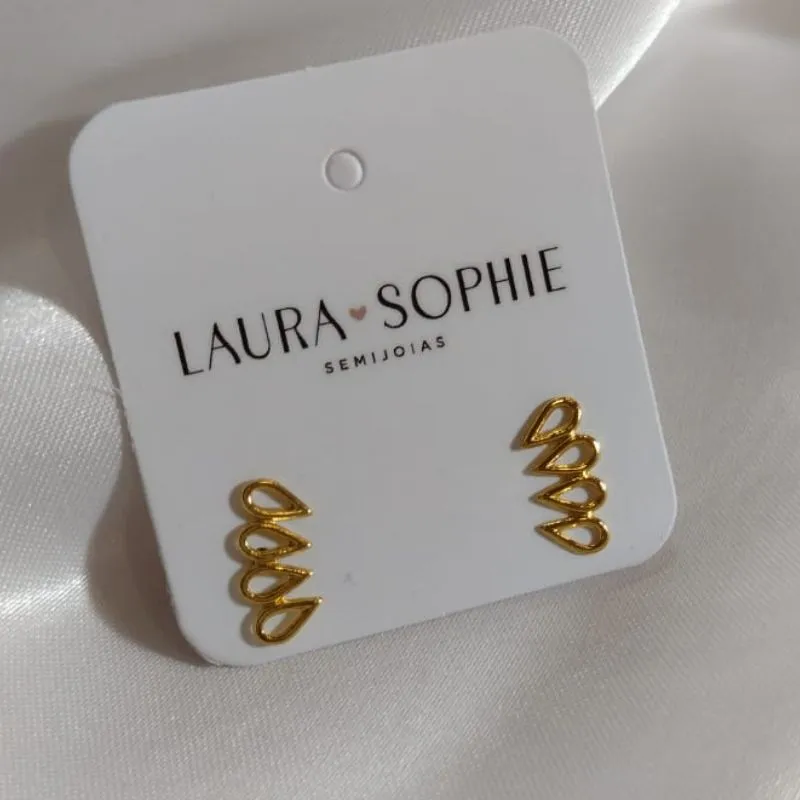 BRINCO EARCUFF FORMA DE GOTAS BRINCO EARCUFF FORMA DE GOTAS