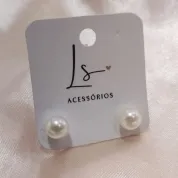 BRINCO ESFERA PEROLA 8MM BRINCO ESFERA PEROLA 8MM