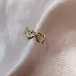 BRINCO FAKE CORAÇÃO LISO E CRAQUELADO