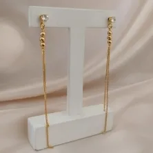 BRINCO LONGO VENEZIANA COM PONTO DE LUZ E ESFERAS