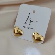 BRINCO PLACA CORAÇÃO 15MM