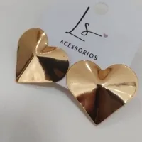 BRINCO PLACA DE CORAÇÃO GRANDE