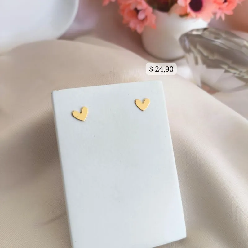 BRINCO PLACA DE CORAÇÃO TORTO BRINCO PLACA DE CORAÇÃO TORTO