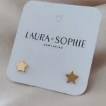 BRINCO PLACA LISA ESTRELA BRINCO PLACA LISA ESTRELA