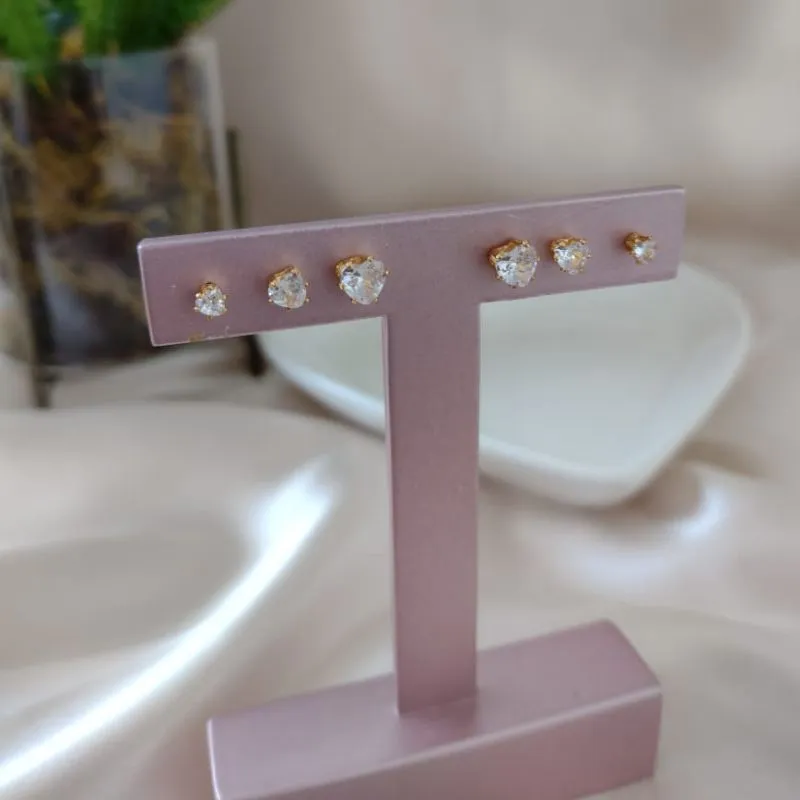 BRINCO TRIO DE CORAÇÃO P BRINCO TRIO DE CORAÇÃO P