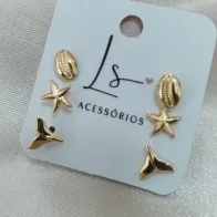 BRINCO TRIO DO MAR BUZIO ESTRELA E CALDA SEREIA