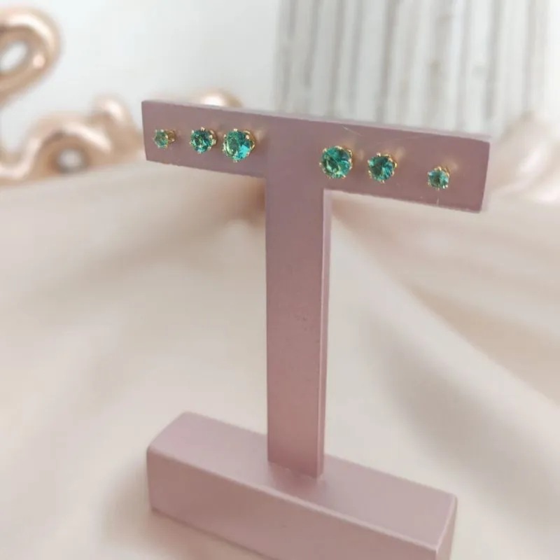 BRINCO TRIO VERDE CLARO BRINCO TRIO VERDE CLARO