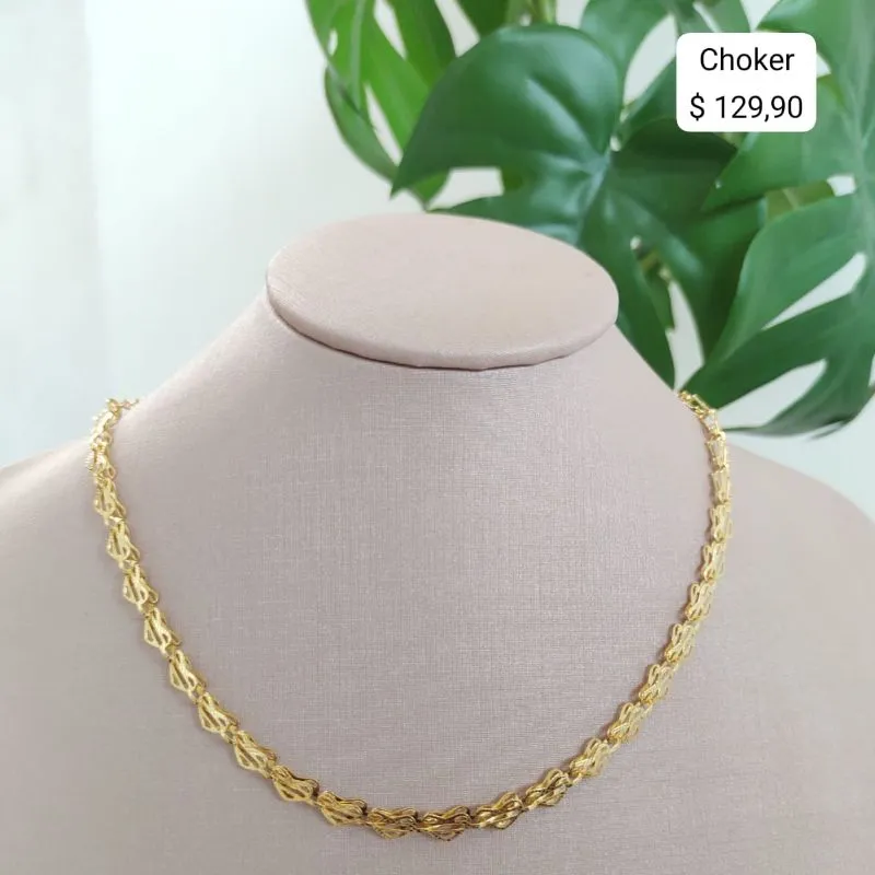 CHOKER DE CORAÇÃO VAZADO 3D CHOKER DE CORAÇÃO VAZADO 3D