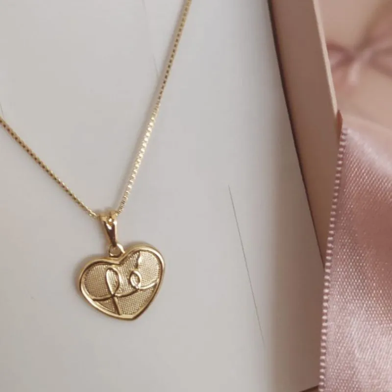 COLAR COM PLACA DE CORAÇÃO E FÉ COLAR COM PLACA DE CORAÇÃO E FÉ