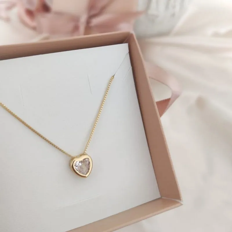 COLAR PINGENTE DE CORAÇÃO CAIXA FECHADA 7MM COLAR PINGENTE DE CORAÇÃO CAIXA FECHADA 7MM