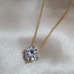 COLAR VENESIANA PINGENTE PONTO DE LUZ 8MM