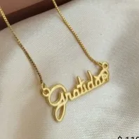 COLAR VENEZIANA GRATIDÃO LISO