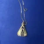 COLAR VENEZIANA NOSSA SENHORA APARECIDA CRAVEJADO MICRO ZIRCONIA