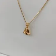 COLAR VENEZIANA PINGENTE DE NOSSA SENHORA VAZADO COM PEDRAS DE ZIRCONIA EM BAIXO COLAR VENEZIANA PINGENTE DE NOSSA SENHORA VAZADO COM PEDRAS DE ZIRCONIA EM BAIXO