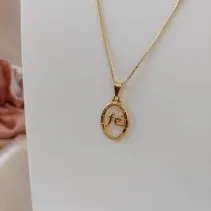 COLAR VENEZIANA PINGENTE PLACA VAZADA FÉ SABEDORIA E MATURIDADE COLAR VENEZIANA PINGENTE PLACA VAZADA FÉ SABEDORIA E MATURIDADE