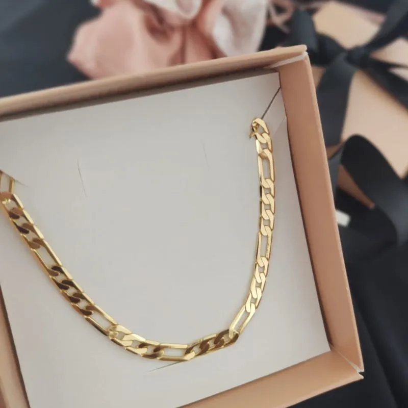 CORRENTE MASCULINA 70CM ELO 3 POR 1 FECHO GAVETA 5mm