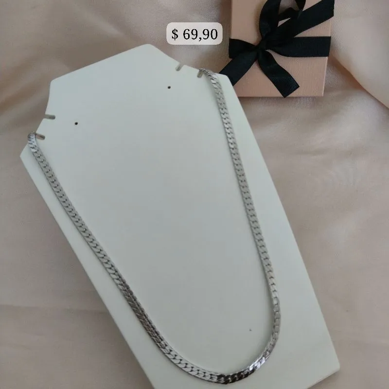 CORRENTE MASCULINA ELO GROUMET CHATADO CORRENTE MASCULINA ELO GROUMET CHATADO