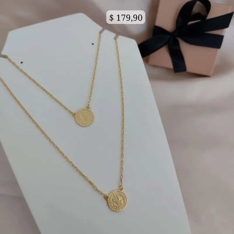 ESCAPULÁRIO CARTIER PLACA DE SÃO BENTO