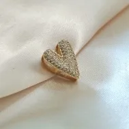 PINGENTE CORAÇÃO CRAVEJADO EM MICRO ZIRCONIA