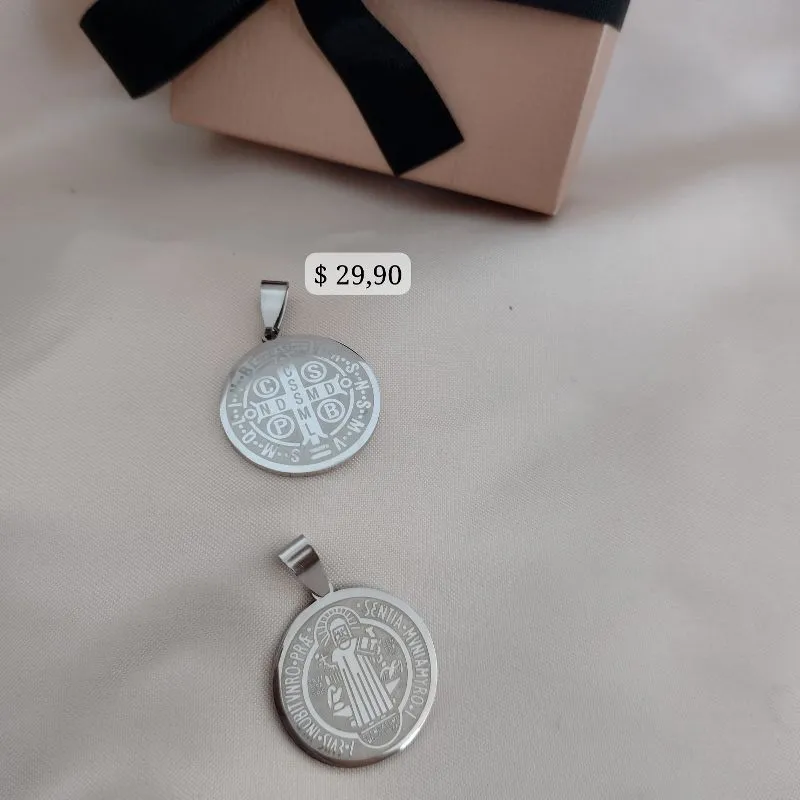 PINGENTE MASCULINO MEDALHA DE SÃO BENTO
