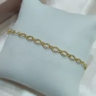 PULSEIRA COM ELOS OVAL CRAQUELADO VAZADO PULSEIRA COM ELOS OVAL CRAQUELADO VAZADO