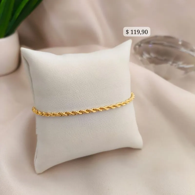 PULSEIRA CORDÃO BAIANO 3MM PULSEIRA CORDÃO BAIANO 3MM