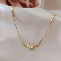 PULSEIRA ELO GROUMET PINGENTE REDONDO COM PEDRAS DE ZIRCONIA PULSEIRA ELO GROUMET PINGENTE REDONDO COM PEDRAS DE ZIRCONIA