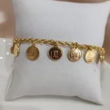 PULSEIRA ELO PORTUGUES PINGENTES 10 MANDAMENTOS PULSEIRA ELO PORTUGUES PINGENTES 10 MANDAMENTOS