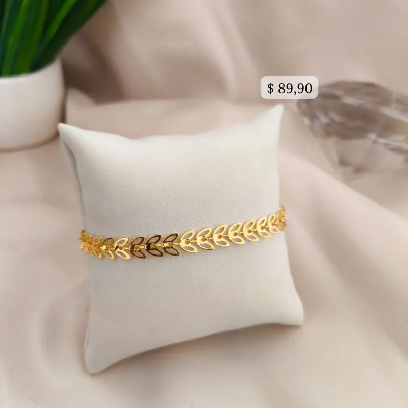 PULSEIRA FOLHAGEM VAZADA PULSEIRA FOLHAGEM VAZADA