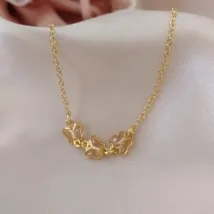 PULSEIRA INFANTIL ELO PORTUGUES COM 3 BORBOLETAS BEGE